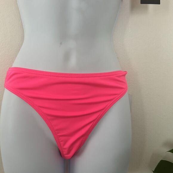 KATE SPADE Underwire Contrast NWT
Trim Bikini Swimsuit  Radiant
Pink Orange - Picture 3 of 10